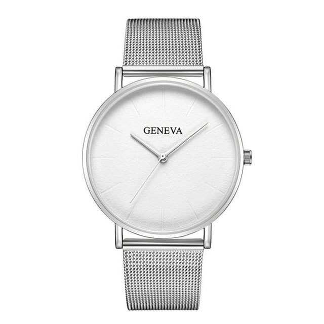 Geneva Ladies High Quality Stainless Steel Watch