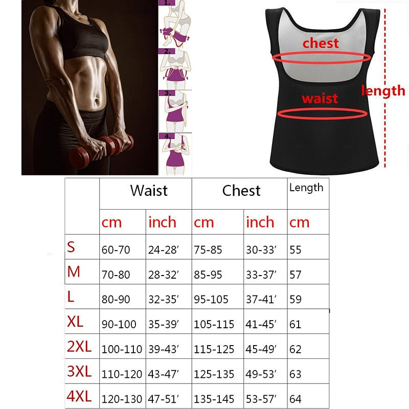Silver Coating Thermo Waist Trainer Slimming Vest