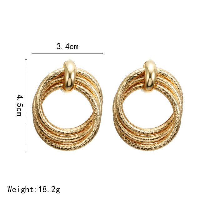 Sweet Gold Stud Earrings